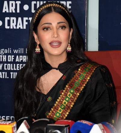 Bollywood Actress Shruti Haasan In Guwahati, India - 09 Apr 2022