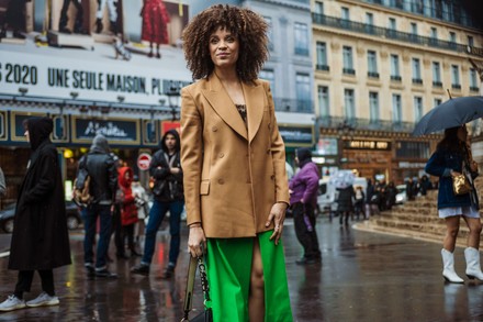 Street Style - Paris Fashion Week - Womenswear Fall/Winter 2020/2021, Palais Garnier, Paris, Ile-de-France, France - 02 Mar 2020