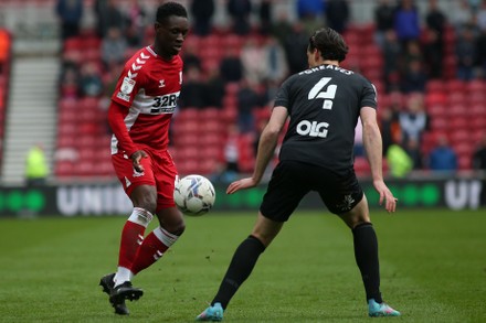 Middlesbroughs Folarin Balogun Takes On Hull Editorial Stock Photo ...