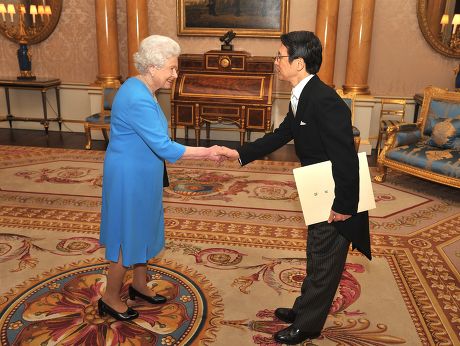 Queen Elizabeth II with Ambassadors at Buckingham Palace, London, Britain - 23 Feb 2011