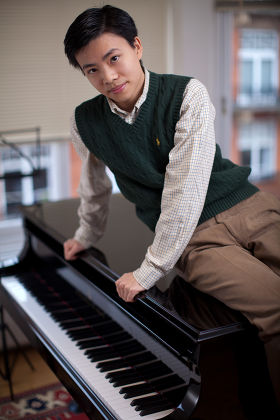 Pianist and Composer, Kit Armstrong at home near Baker Street, London, Britain - 18 Feb 2011
