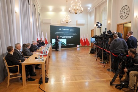 Special sub commission investigating the cause of the Smolensk air disaster in April 2010 at the Polish parliament, Warsaw, Poland - 11 Apr 2022