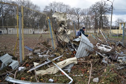 Aftermath of Russian aggression in Chernihiv, Ukraine - 11 Apr 2022