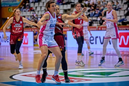 Spar Girona v Baxi Ferrol, Spanish Women's Basketball League match, Girona, Spain - 12 Apr 2022