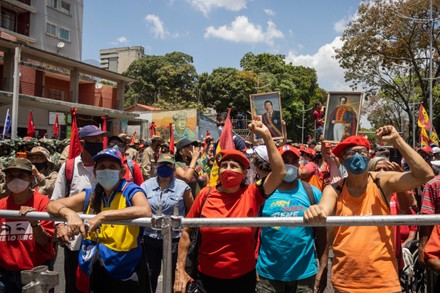 Chavistas march to remember the return of Hugo Chavez after the coup, Caracas, Venezuela - 13 Apr 2022