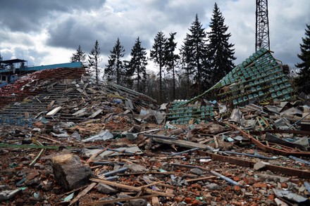 Remnants of the War in Chernihiv Region, Ukraine - 11 Apr 2022