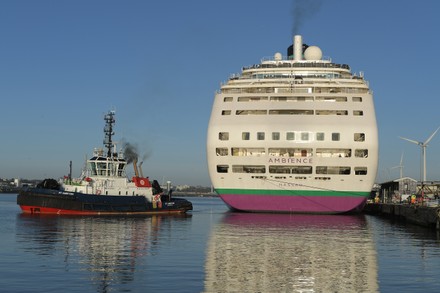 Cruise Ship Ambiance arrives Tilbury, Essex, Tillbury, UK - 14 Apr 2022