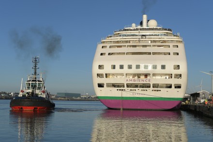 Cruise Ship Ambience arrives Tilbury, Essex, Tillbury, UK - 14 Apr 2022