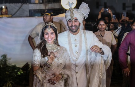 Ranbir Kapoor and Alia Bhatt marry in Mumbai, India - 14 Apr 2022
