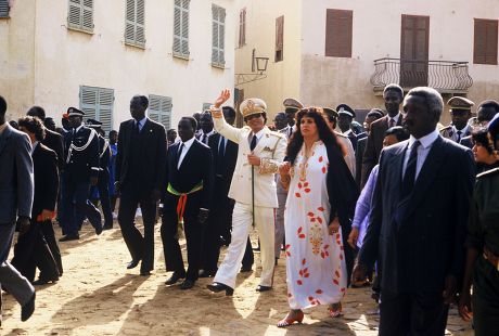 Colonel Muammar Gaddafi official visit to Dakar, Senegal - 03 Dec 1985