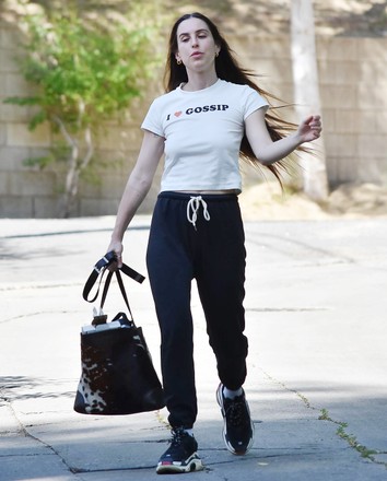 Scout Willis seen holding an animal print bag, Los Angeles, Studio City, California, USA - 14 Apr 2022
