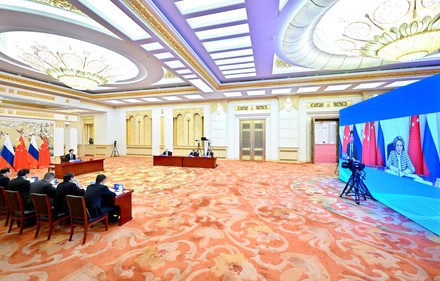 China Beijing Li Zhanshu Russia Talks - 15 Apr 2022