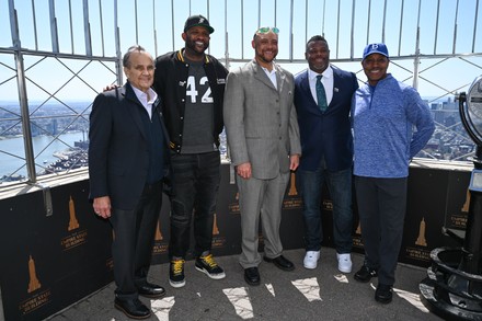 Celebrating Jackie Robinson Day and the 75th anniversary of Robinson’s Major League Baseball debut, Empire State Building, New York, USA - 15 Apr 2022