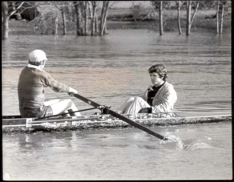 Baron Moynihan - 1977 Colin Moynihan Coxing The Oxford University Boat Race Crew At Radley Oxon. On The Isis Today And Later Boxing Training On The Punchbag At The University Sports Centre Iffley Rd Oxford....aristocracy