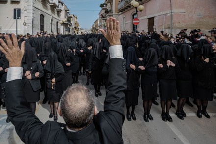 Procession Of The Desolata In Canosa Di Puglia, Italy - 16 Apr 2022