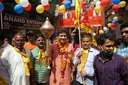 Hindu Devotees Celebrate Hanuman Jayanti, New Delhi, Delhi, India - 16 Apr 2022