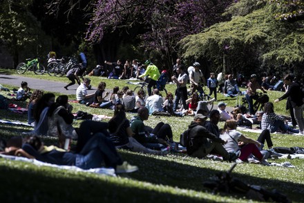 People Enjoy Picnics During Traditional Pasquetta Editorial Stock Photo ...