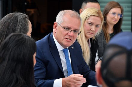 Australian Prime Minister Scott Morrison campaigns in Adelaide, Australia - 20 Apr 2022