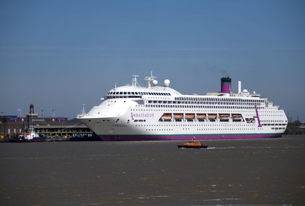 Ambassador Cruise Line flag ship Ambience, London International Cruise Terminal, Tilbury UK - 20 Apr 2022