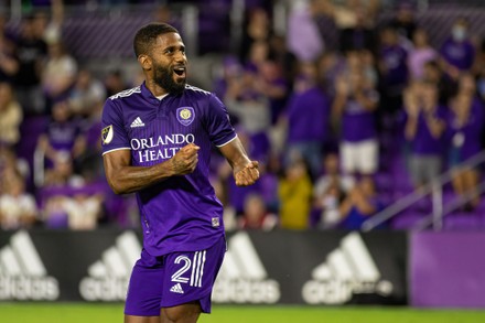 Orlando, United States. 20th Apr, 2022. Tampa Bay Rowdies complain to  referee about a call during the US Open Cup game between Orlando City and Tampa  Bay Rowdies at Exploria Stadium in