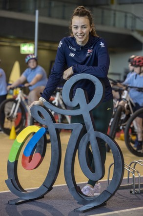 GLASGOW SCHOOL PUPILS GET A TASTE OF WORLD-CLASS TRACK CYCLING ACTION, AHEAD OF 2023 UCI CYCLING WORLD CHAMPIONSHIPS, Sir Chris Hoy Velodrome, glasgow, Scotland / UK - 22 Apr 2022