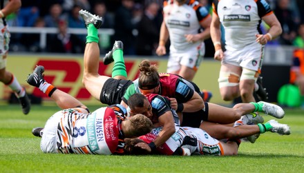 Harlequins v Leicester Tigers, Gallagher Premiership, Rugby Union, Twickenham Stoop, London, UK - 23 Apr 2022