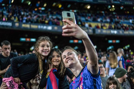 Caroline Graham Hansen Fc Barcelona Celebrate Editorial Stock Photo - Stock  Image