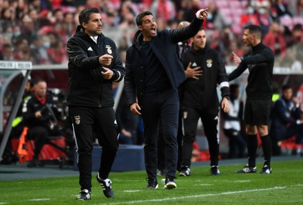 Benfica Manager Verissimo Action During Liga Editorial Stock Photo ...