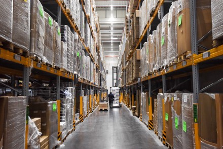 Lidl Order Preparator Drives Hydrogen Forklift Editorial Stock Photo ...