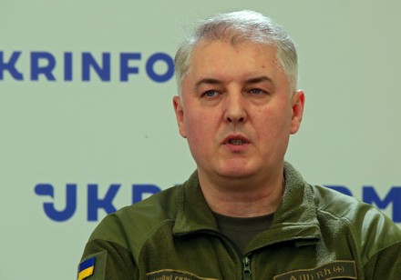 Spokesperson Ukraines Ministry Defence Oleksandr Motuzianyk Editorial