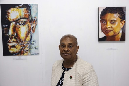 Baroness Doreen Lawrence visits a pop-up exhibition in Brixton, London, UK - 25 Apr 2022