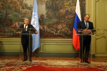 UN Secretary-General Antonio Guterres visits Moscow, Russian Federation - 26 Apr 2022