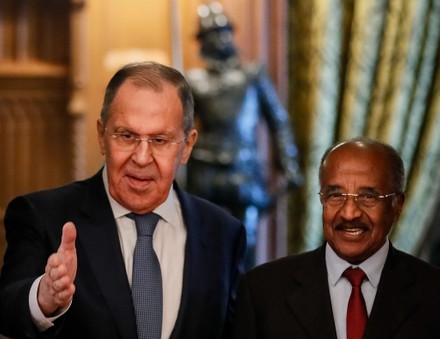 Eritrean Foreign Minister Osman Saleh visits Moscow, Russian Federation - 27 Apr 2022