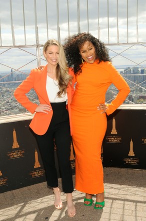 Allie LaForce and Kellee Stewart visit The Empire State Building for National Infertility Awareness Week, New York, USA - 27 Apr 2022