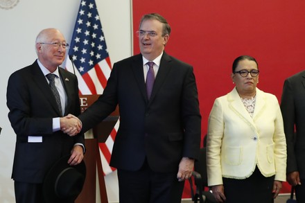 Mexico and US celebrate seizures and arrests under the new Bicentennial Security Understanding, Mexico City - 27 Apr 2022