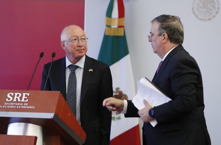 Mexico and US celebrate seizures and arrests under the new Bicentennial Security Understanding, Mexico City - 27 Apr 2022