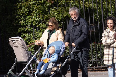 Alec Baldwin and Hilaria Baldwin out and about, New York, USA - 27 Apr 2022