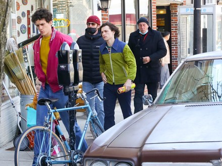 'The Crowded Room' on set filming, New York, USA - 28 Apr 2022