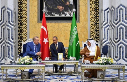 Saudi Arabia Jeddah Turkish President King Crown Prince Meet - 29 Apr 2022