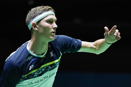 Viktor Axelsen Denmark Plays Against Misha Editorial Stock Photo