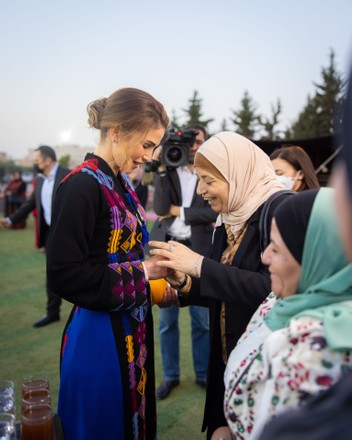 Queen Rania hosts a group of women over Iftar in Irbid, Jordan - Apr 2022