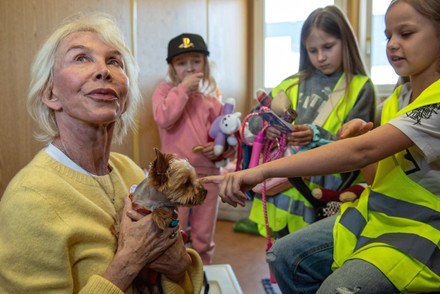 British actress Trudie Styler visits the Help Ukraine Center in Lublin, Poland - 02 May 2022