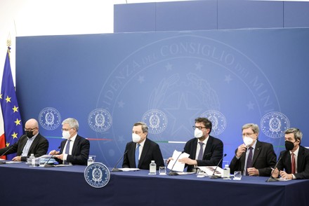Press conference following Cabinet meeting, Rome, Rome, ITALY - 02 May 2022
