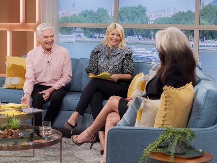 Phillip Schofield Holly Willoughby Sherry Lever Editorial Stock Photo