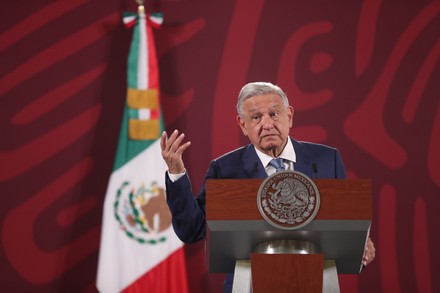 Lopez Obrador expressed his solidarity with victims of metro line 12 accident, Mexico City - 03 May 2022