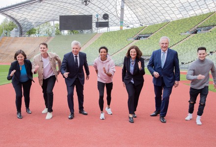 Presentation of European Championship, Olympic Stadiums, Munich, Germany - 03 May 2022
