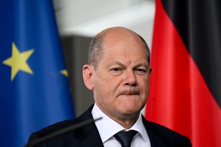 GERMAN CHANCELLOR OLAF SCHOLZ R PRIME Editorial Stock Photo - Stock ...