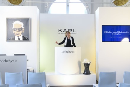 Karl For Sale: Sotheby's evening auction Karl Lagerfeld Collection in Cologne, Germany - 04 May 2022