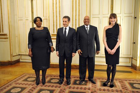 State Dinner in honour of South African President Jacob Zuma, Elysee Palace, Paris, France - 02 Mar 2011