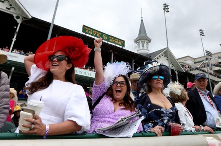 Horse Racing Fans Cheer Their Horse Editorial Stock Photo - Stock Image ...